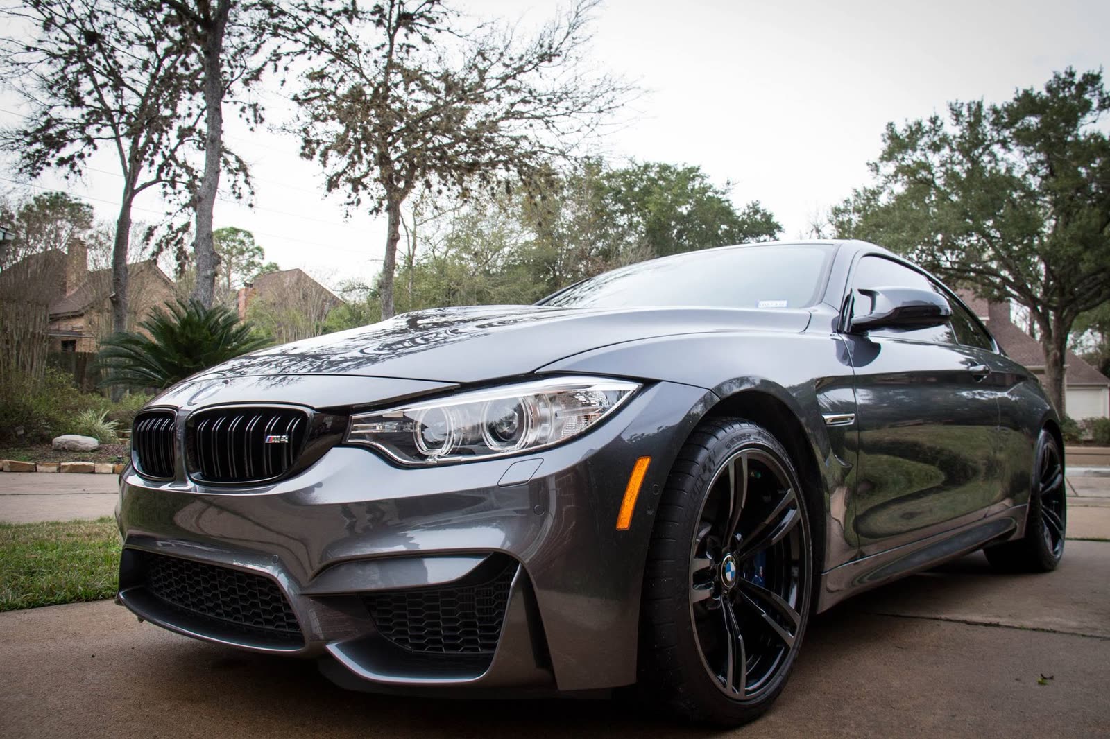 A gray BMW M4